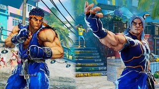 Ryu And Ken learn New Meaty Set Ups | SF5 CE