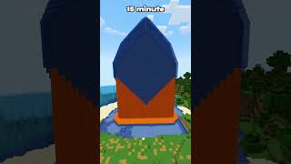 MINECRAFT : TOWER AT DIFFERENT TIMES - 3% 😍 #minecraft #shorts