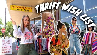 COME THRIFT WITH ME 2021 | MY WISH LIST ITEMS