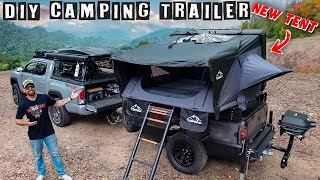 My DIY Overland Trailer Got A NEW Rooftop Tent ( It's HUGE )