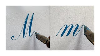 How to write Copperplate Calligraphy Alphabet - Part 2 (Capitals & Small)