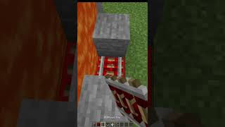 SECRET Lava Door [Minecraft] #shorts #minecraft