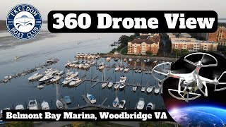 360 View of Belmont Bay Marina on the Potomac River #freedomboatclub #DMVBOC