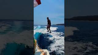 My favorite new watersport. Foiling. #surfing #fastboat #powerboat #gili #giliislands #travel #bali