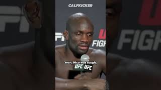 Themba Gorimbo says his #UFCVegas98 match was hard