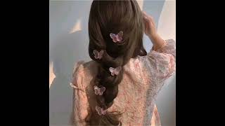 Butterfly hair clips 💫🦋🤎 #girlshairstyle  #clips