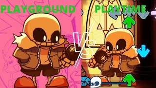 Fnf Character Test Playground vs Playtime |  Sans-Indie Cross