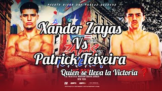 Analisis y Predicción: Xander Zayas vs Patrick Teixeira🥊Quien se lleva la Victoria ❓️