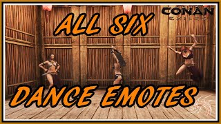 Conan Exiles - All Six Dance Emotes (Alle sechs Tänze)