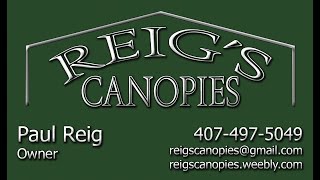 Reig's Canopies Assembly - Appliance yard installation