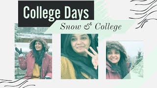 College Days || Snow లో College || Masters in US || USA Telugu Vlogs || Janani #telugu  #teluguvlogs