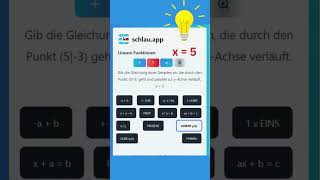 Matheaufgaben zu linearen Funktionen. Diese hier macht oft ratlos, ist aber super easy | schlau.app