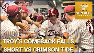 Troy's Comeback Falls Short vs Alabama Crimson Tide