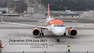 Gilbraltar Easyjet A320 Speedy Unloading