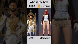 🔥 pubg vs free fire who is the best #shorts