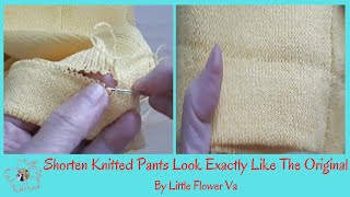 SHORTEN KNITTED PANTS LOOK EXACTLY LIKE THE ORIGINAL By Little Flower Handmade Va