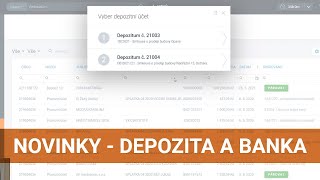 Novinky Evolio 2021.3 - Depozita - automatické zaúčtování plateb