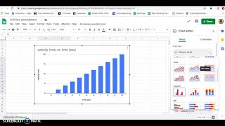 Making a Graph with Google Sheets