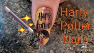 Fall Harry Potter Ombre Nails #verticalombre #beetlesnailkit