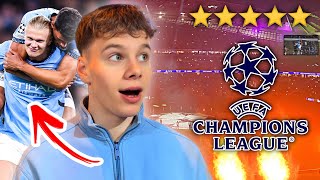 INSANE VIP Champions League Experience As Erling Haaland Scores An ACROBATIC Goal!