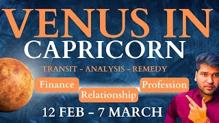 For All Ascendants ! Venus in Capricorn - Month Saving Transit