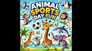 Animal Sports Day|Cute Animals|Latest Video|Animals Cartoon|cute elephant|Girraffe|Kangaroo|2024|Oi|