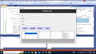 CRUD Operations | Insert, Update, Delete Using C#.Net Framework