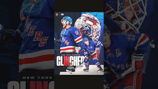 Rangers Clinched!!! #nyr #nhl #playoffs #stanleycup #hockey