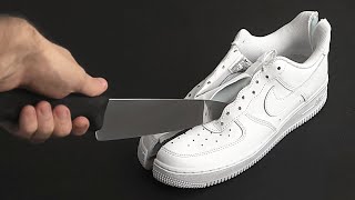 What's Inside NIKE AIR FORCE 1 | (CUT IN HALF) Nike AF 1 🔪👟