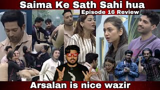 Bigg Boss Tamasha 3 EP 16 Review Arsalan is a nice Wazir, nice task, Saima ko hui jail