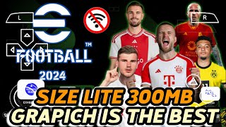 RELEASE!!!! EFOOTBALL™24 PES PPSSPP VERSI LITE 300MB UPDATE KITS,TRANSFER 23/24,GRAPICH HD