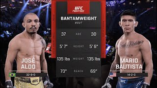 UFC 307: Aldo vs Bautista (UFC 5 Simulation)