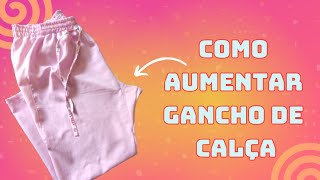 Como aumentar gancho/gavião de calça, shorts ou macacão (passo a passo)