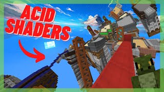 I Tried ACID SHADERS in Hypixel Bedwars! (Insanely Trippy)