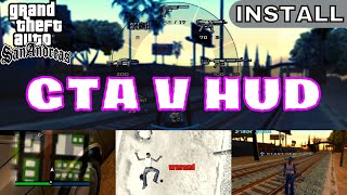 How to install GTA V Hud Mod by dk22pac | GTA 5 hud for GTA SA | Gta V hud Mod for Gta San Andreas