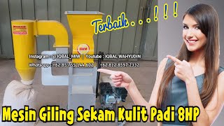 Terbaik..!!! Mesin Giling Sekam Kulit Padi Sistem Blower • Mesin Giling Berambut Merang Murah Kediri