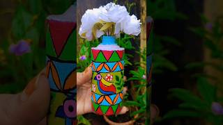 Perfume bottle reuse idea #bottleart #diy #craft #zufracreations