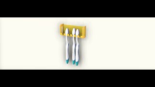 Toothbrush holder model in fusion 360 how to do the rendering