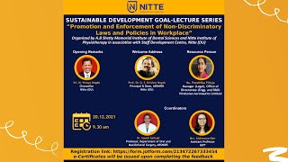 A talk on “Promotion and Enforcement of Non-Discriminatory Laws and Policies in Workplace”