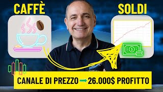 Trading sul Caffè: 26.000$ in 5 mesi usando i canali di prezzo!