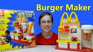 MCDONALD'S HAMBURGER MAKER - HAPPY MEAL MAGIC HAMBURGER SNACK SET | COLLINTV