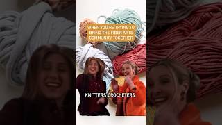 Can we be fiber friends?! 👯‍♀️🧶 #crochetfriends #fiberart #fiberartist