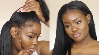 HOW TO FLAWLESSLY INSTALL CLIP INS| Kinky Straight (Tips, Tricks, Avoiding Breakage)