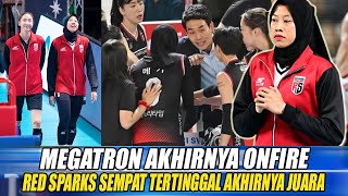 GEMPARKAN TRIBUN PENONTON❗MEGAWATI HANGESTRI ONFIRE Akhir Set 1 Dan 2😱Final Red spark vs Tim Jepang🔥