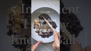 Let’s make super quick and easy healthy energy balls (perfect for meal prep) #plantbased