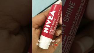 Nivea lipbalm shade cherry shine 🍒✨#nivea #nivealipbalm #lipbalm