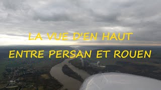 LA VUE D'EN HAUT ENTRE PERSAN ET ROUEN UN JOUR DE JANVIER