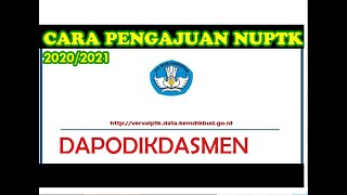 NUPTK 2020 | Cara Pengajuan