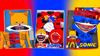 ☄️MAKING NEW SONIC TAPES GAME BOOK +SHIN SONIC&SHIN TAILS HAPPYMEALS, SHIN SONIC SQUISHY PLAY (DIY)