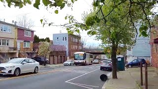 Walking on 5th Street / Secaucus Road from Central Ave in Union City, NJ to the Secaucus border